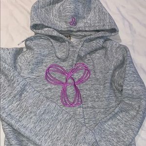 Grey and Purple TNA Hoodie